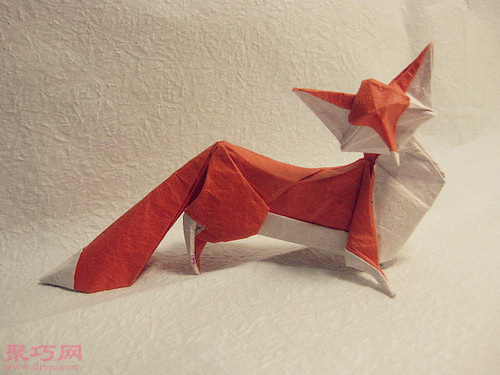 3D立体折纸狐狸