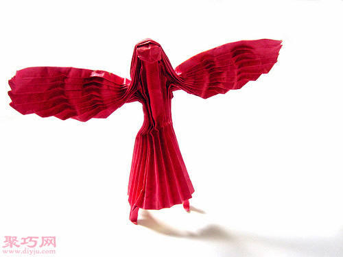 3D立体折纸天使