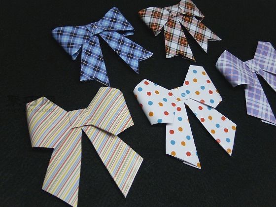 最简单的蝴蝶结怎么折 来看蝴蝶结折纸步骤图解
