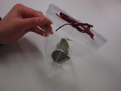 塑料袋DIY立體三角形小禮物包裝袋教程
