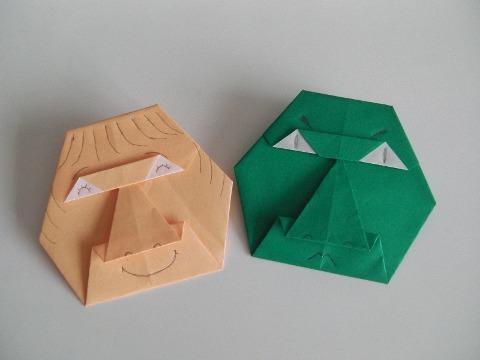 好玩的娃娃脸手工折纸制作教程