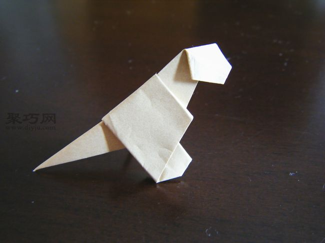 兒童折紙恐龍教程 折紙霸王恐龍制作圖解