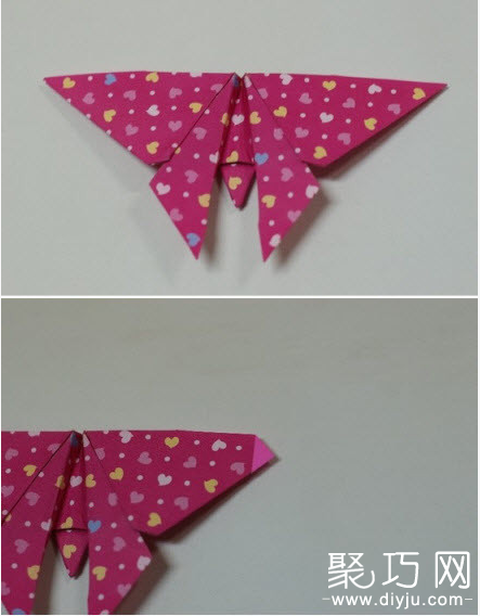 纸蝴蝶的折法