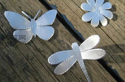 簡單易拉罐手工制作教程 蝴蝶、蜻蜓、花、節日裝飾