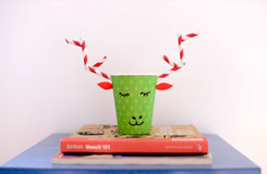 簡單小學生紙杯手工制作 紙杯制作圣誕鹿