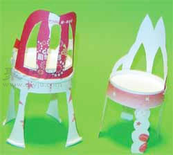 用一次性纸杯做椅子