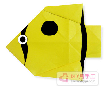 热带鱼手工折纸 非常简单的幼儿折纸教程