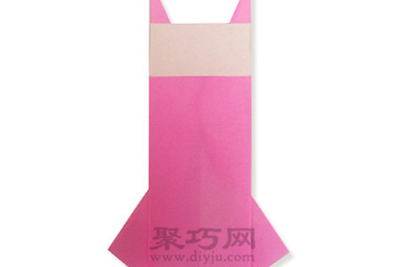 非常可爱的粉色连衣裙手工折纸教程