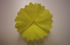 教你如何折纸花：折纸蒲公英的方法教程