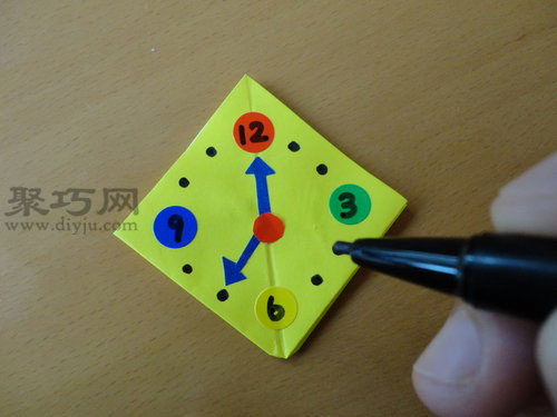 手工折纸手表图解教程