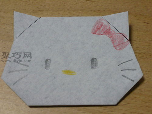 hello kitty折紙的折法 教你折紙凱蒂貓