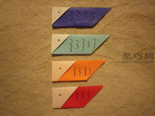 日本鲤鱼旗折纸