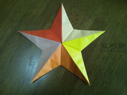 立体五角星的折法图解 怎么折纸立体五角星