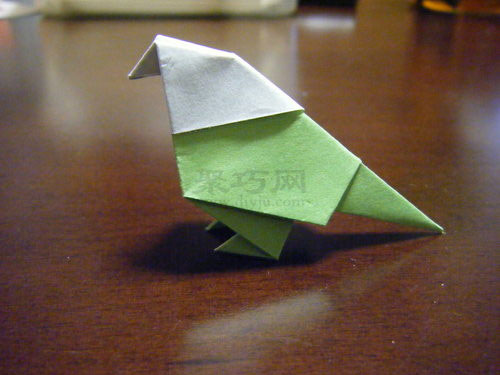 鸚鵡折紙圖解教程 教你怎么折紙鸚鵡