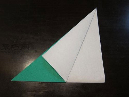 三角形的横边与斜边对折