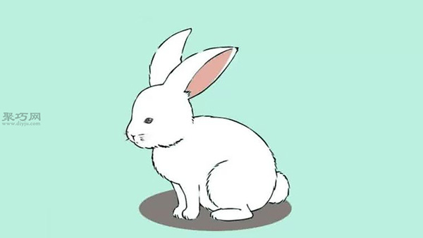 写实风格的小白兔的画法步骤 教你怎么画写实风格的小白兔简笔画