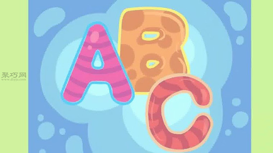 气泡字母ABC的画法教程 教你气泡字母怎么画 