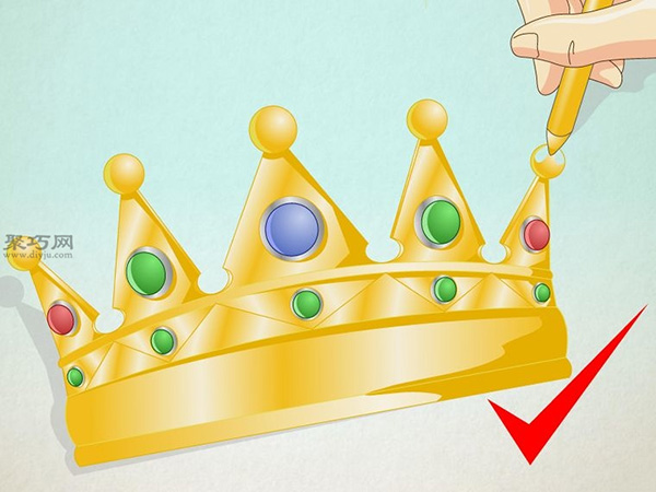 画现实中的王冠教程图解 教你如何画王冠更逼真