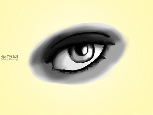 素描如何画真实眼睛 明暗过渡和调色法画逼真眼睛