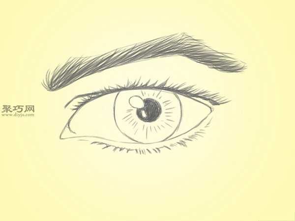 真实眼睛的画法 12