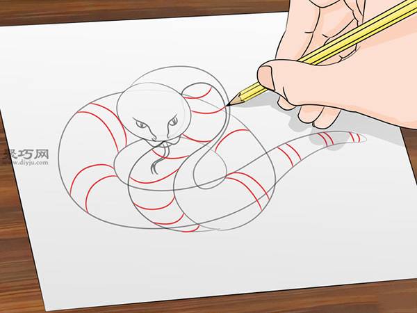 画蛇教程图解教你简笔画蛇的画法