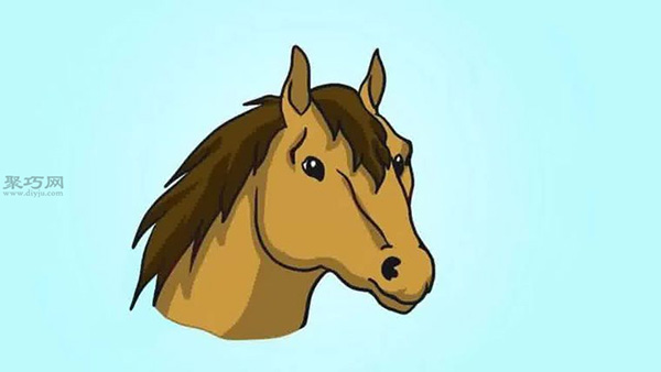 画马头步骤图解 教你怎么画简单又真实的马头