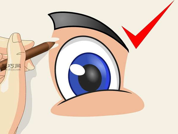 画卡通眼睛教程图解 教你简笔画卡通眼睛的画法