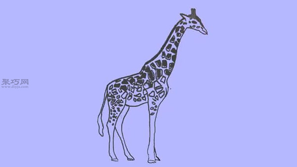 长颈鹿简笔画教程 教你两分钟学会画长颈鹿