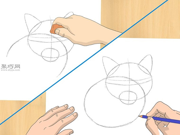 怎样画出一幅好画 铅笔素描猫的画法步骤 9