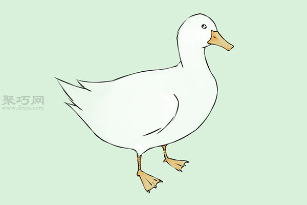 简笔画小鸭子的步骤图解 教你如何画可爱的鸭子
