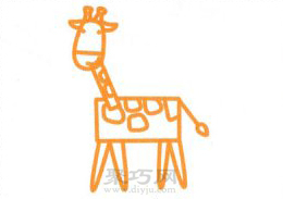 最简单的长颈鹿怎么画 看看这篇儿童简笔画教程吧