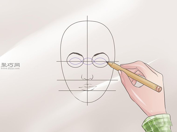女性脸部素描画法教程 5