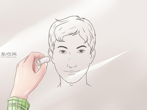 男性脸画法步骤 21