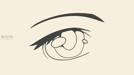 女性的眼睛画法步骤