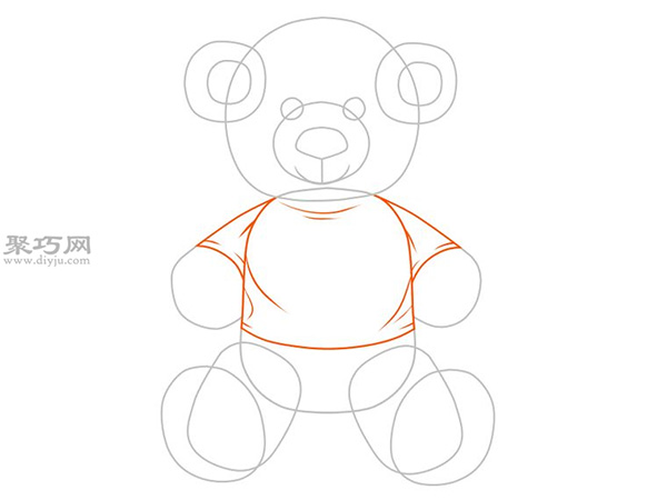 小熊玩偶的画法