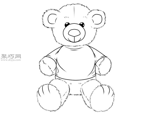 小熊玩偶的画法