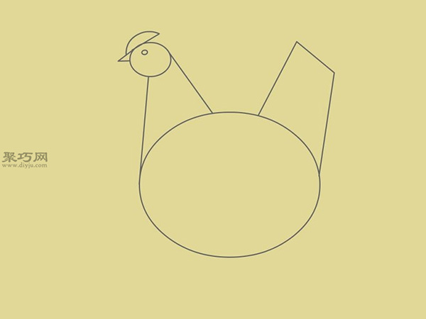 画简笔画公鸡的步骤 19