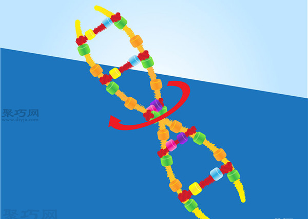 如何做DNA模型 用珠子和通渠钢丝做DNA模型图解教程