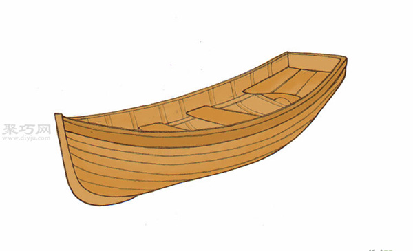 画写实木船的步骤 教你画船画法