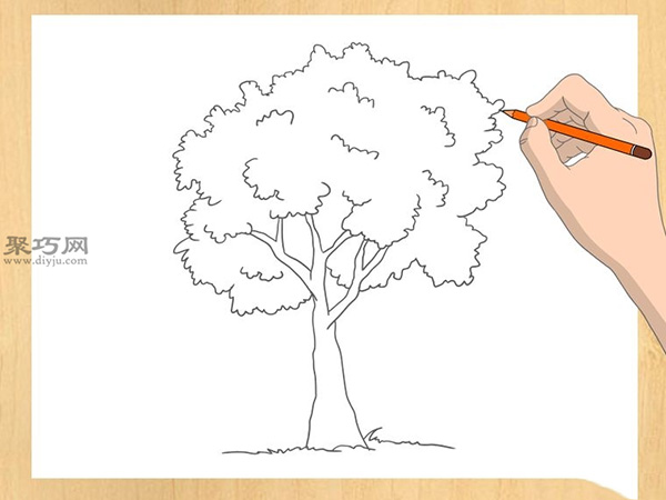 一棵树的画法教你怎么画树