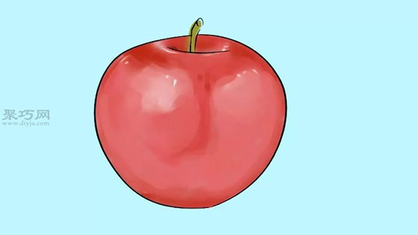 苹果素描画画法教程 来看怎样画苹果