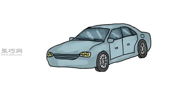 画小轿车的画法步骤 教你画小汽车画法