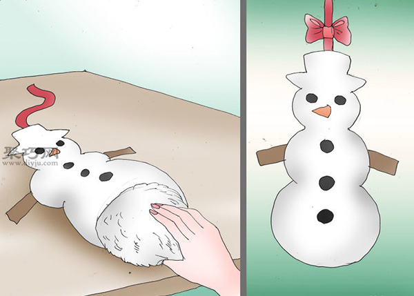 手工DIY圣诞树毛毡雪人饰品教程 教你圣诞树装饰怎么做
