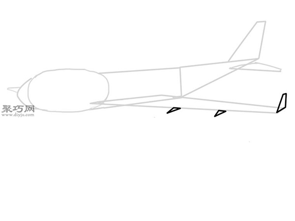 波音747飞机的画法 5