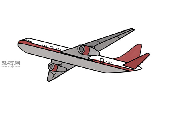 画波音787飞机的步骤 教你怎么画飞机
