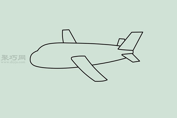 卡通飞机画法教程 5