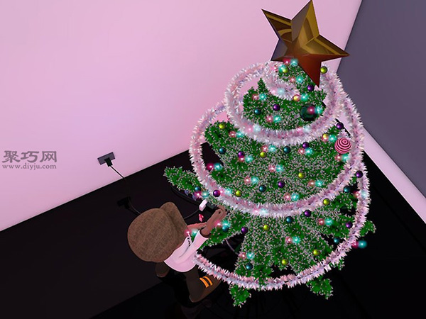 装饰圣诞树教程图解 怎样装饰圣诞树
