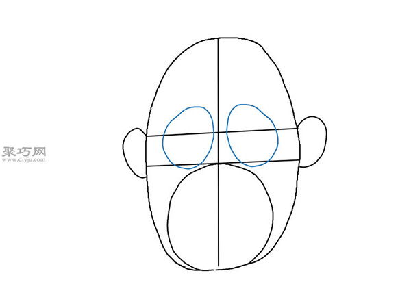 写实风格的猴脸画法教程 4