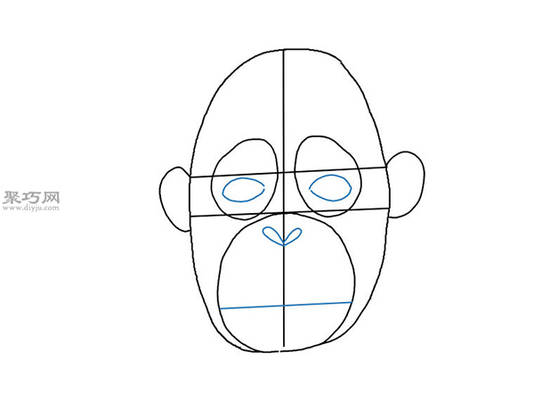 写实风格的猴脸画法教程 5