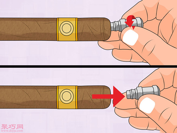 怎样钻孔式切割雪茄剪 来看剪切雪茄的方法